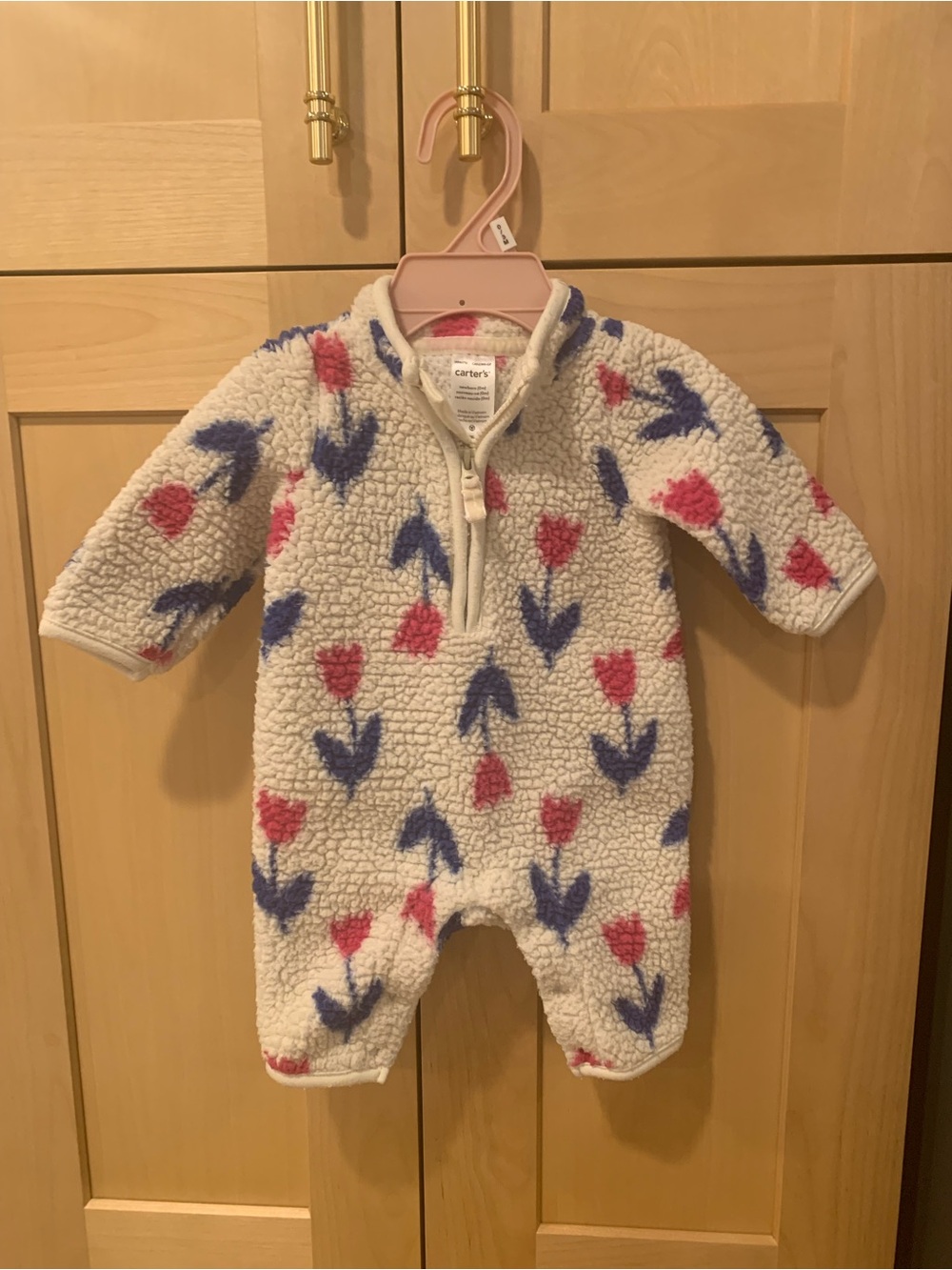 Carter Warm Sherpa One Piece Newborn Oufit